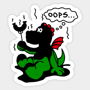 BBQ Dragon Sticker